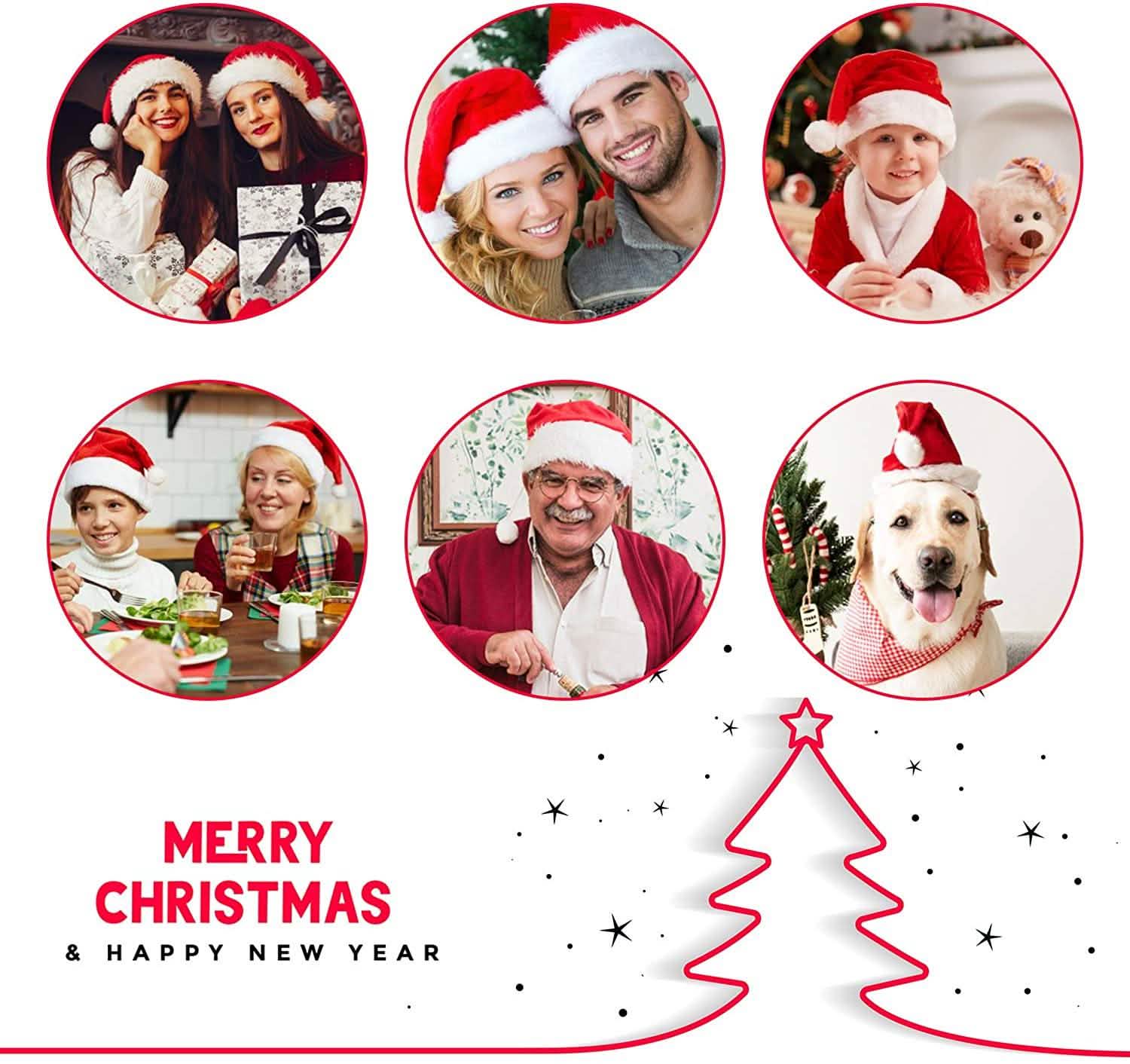 Comfort Christmas Hats Extra Thick Classic Fur - The LW Shop