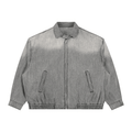 Unisex Vintage Wash Full-Zip Denim Jacket - The LW Shop