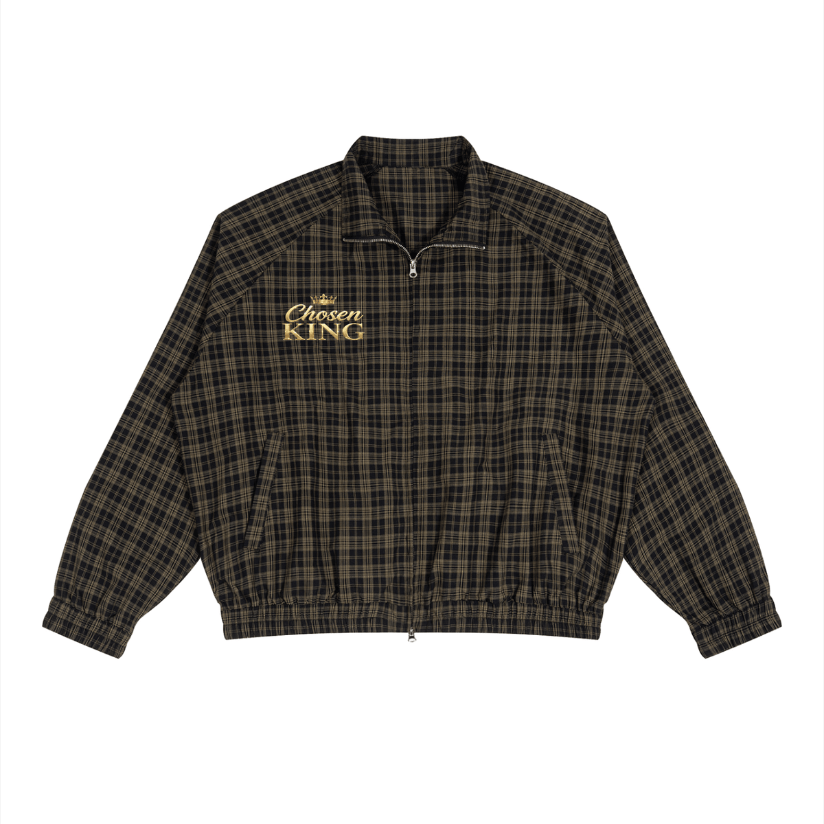 Chosen King Plaid Full-Zip Track Jacket - The LW Shop