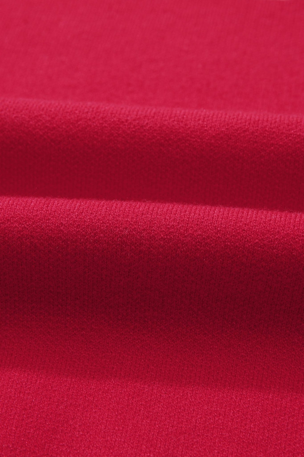 Fiery Red HO HO HO MERRY CHRISTMAS Drop Shoulder Loose Sweater - The LW Shop