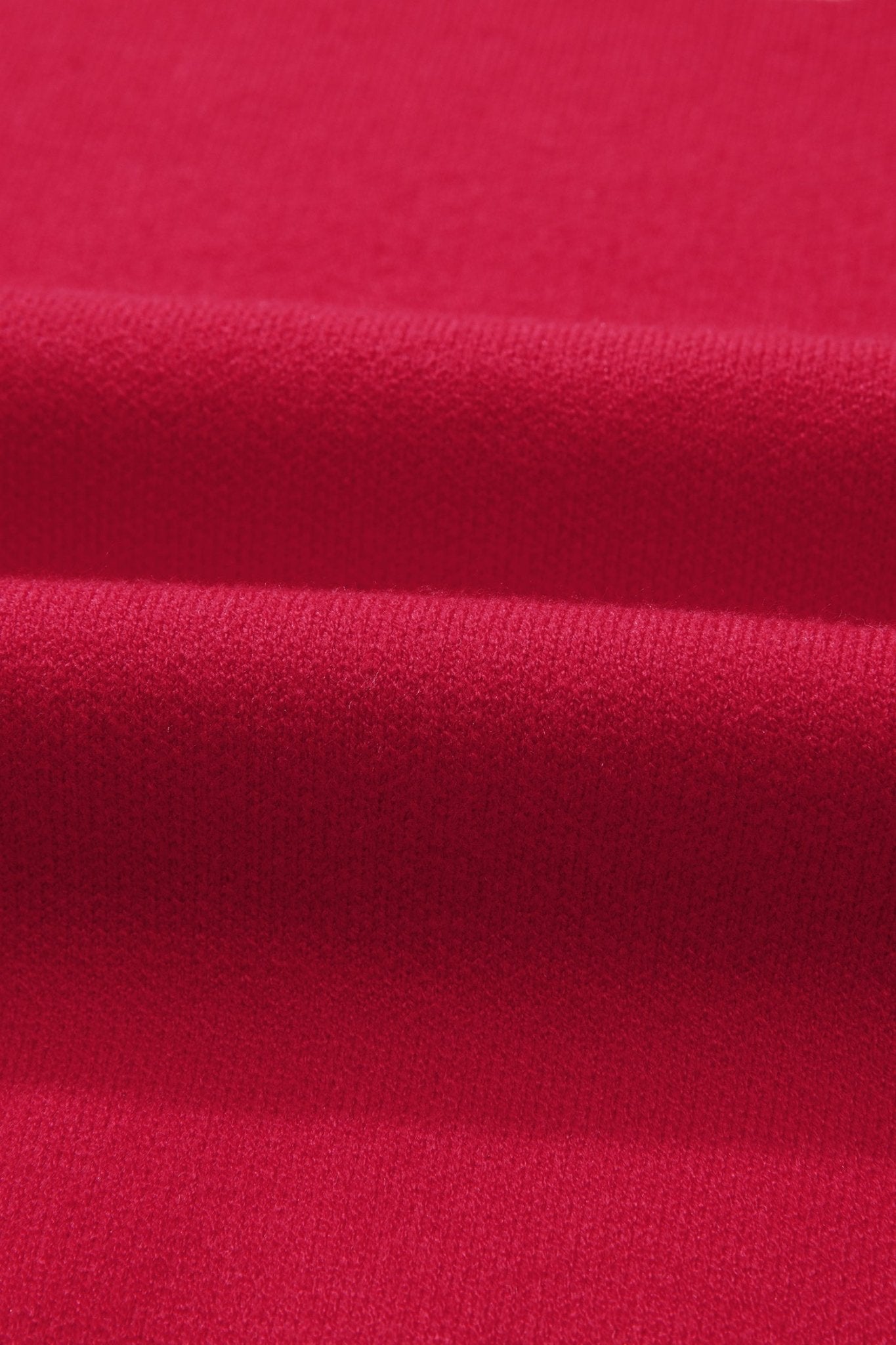 Fiery Red HO HO HO MERRY CHRISTMAS Drop Shoulder Loose Sweater - The LW Shop