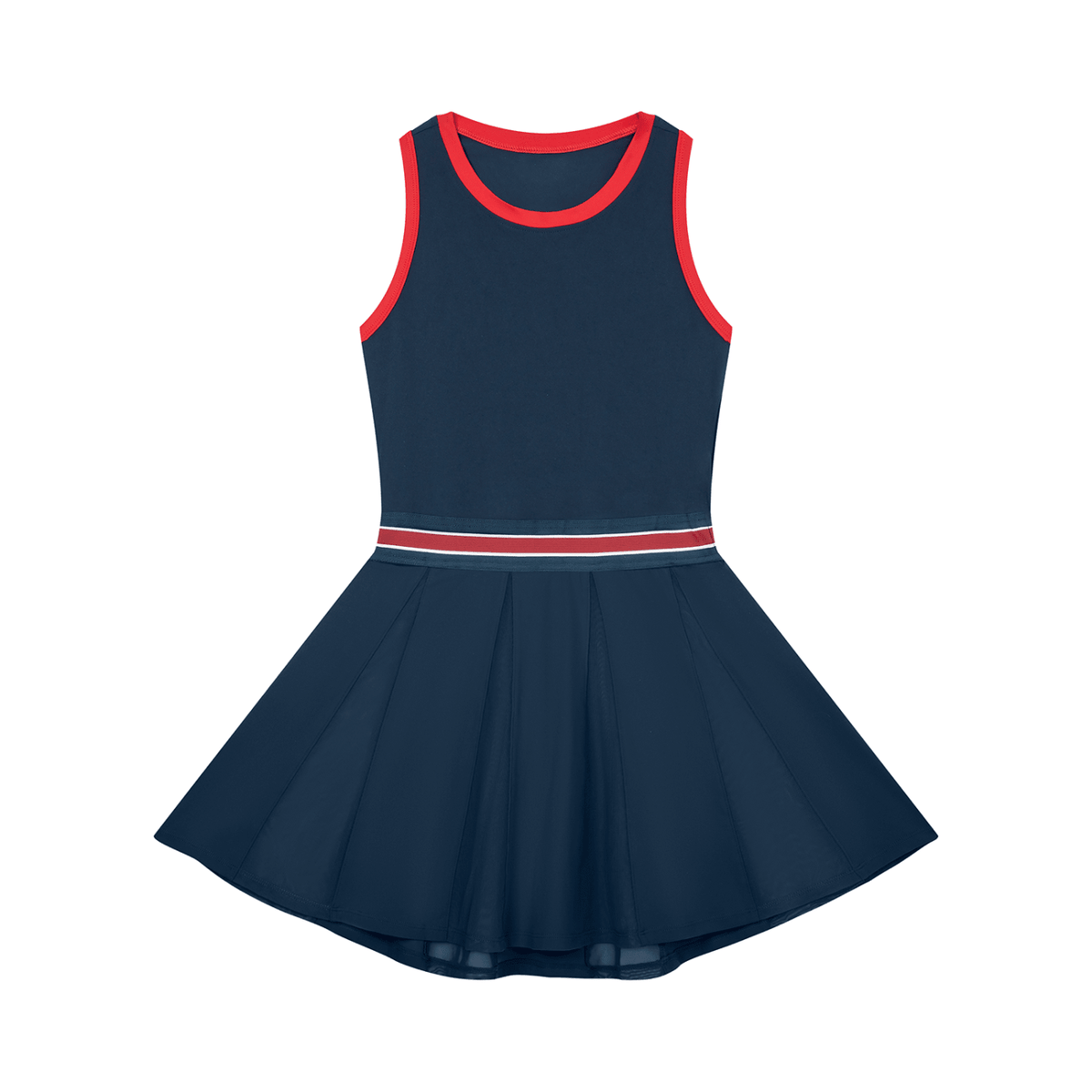 Women's Color Block A-Line Sleeveless Dress - The LW Shop