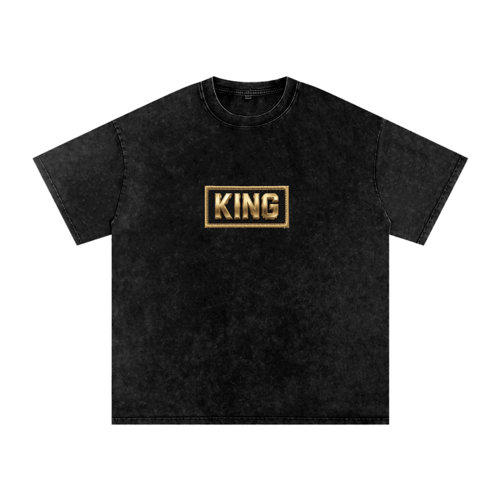 Snow Washed Oversized King Cotton T-Shirt - The LW Shop