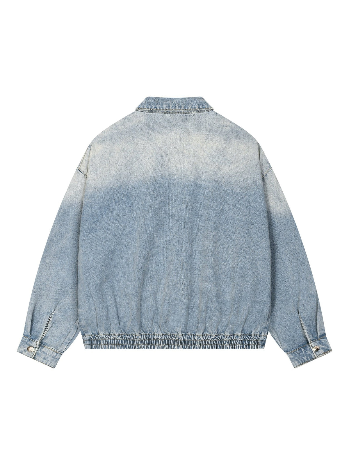Unisex Vintage Wash Full-Zip Denim Jacket - The LW Shop