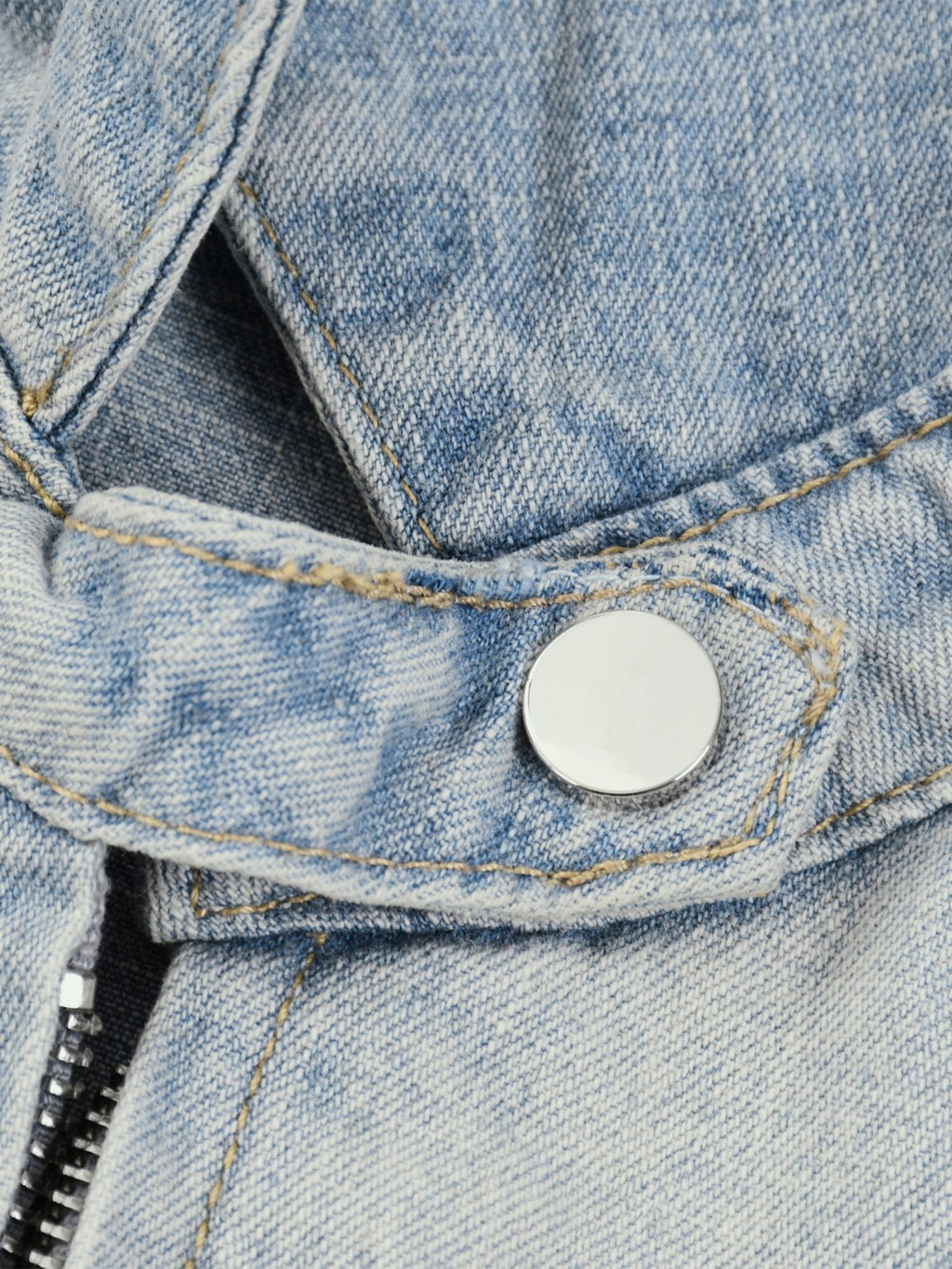 Unisex Vintage Wash Full-Zip Denim Jacket - The LW Shop