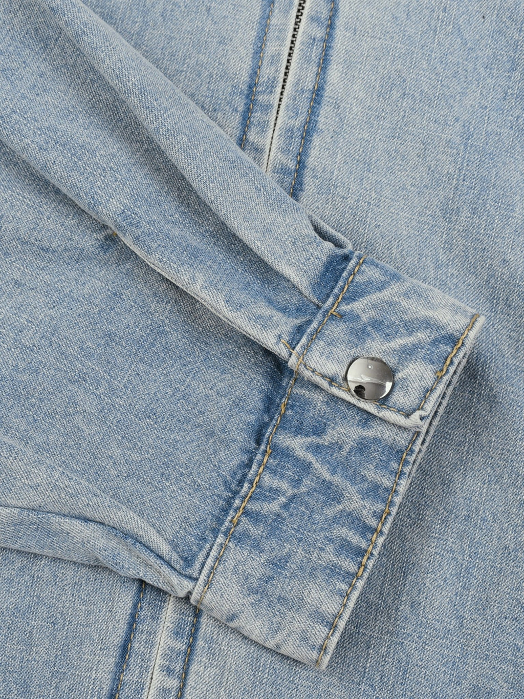 Unisex Vintage Wash Full-Zip Denim Jacket - The LW Shop