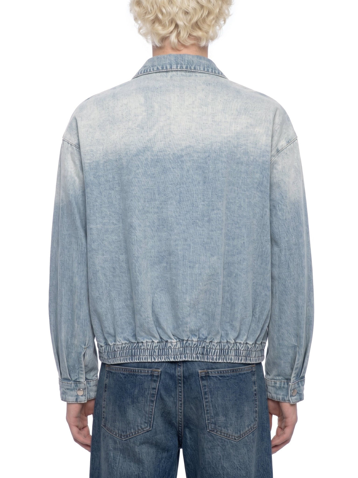 Unisex Vintage Wash Full-Zip Denim Jacket - The LW Shop