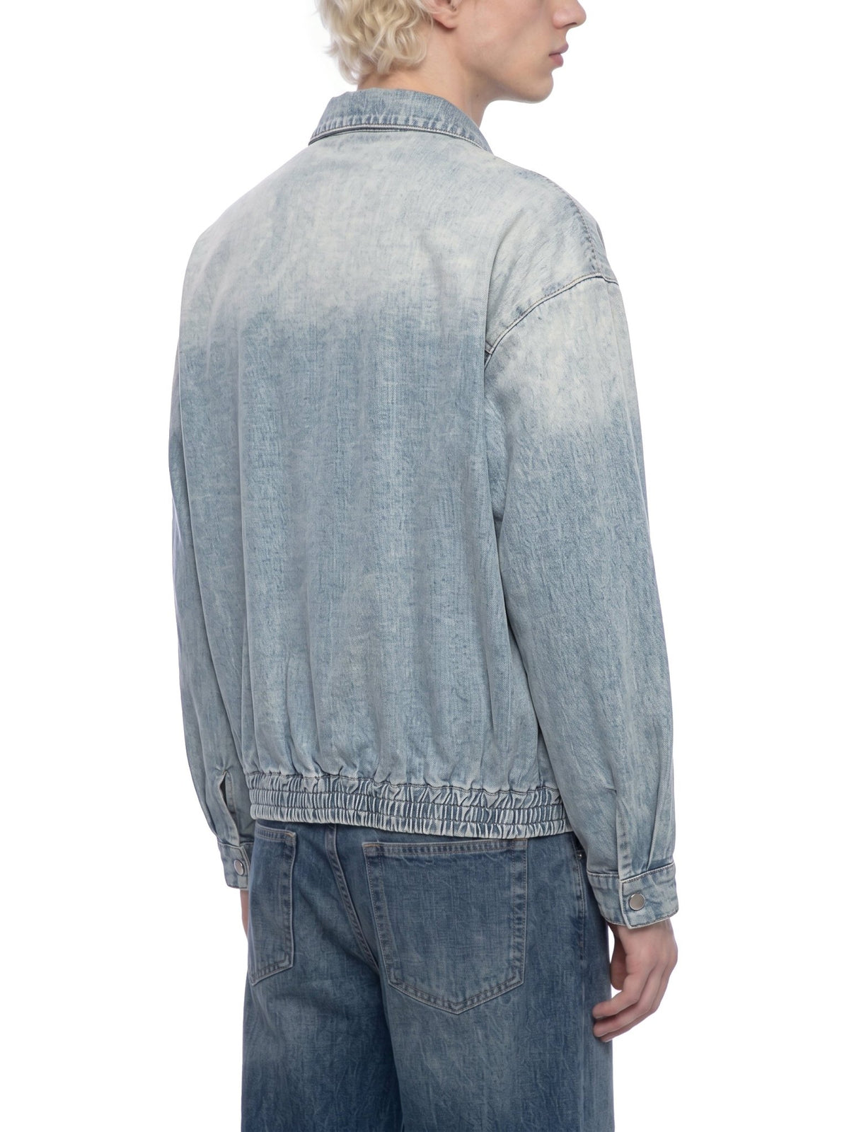 Unisex Vintage Wash Full-Zip Denim Jacket - The LW Shop