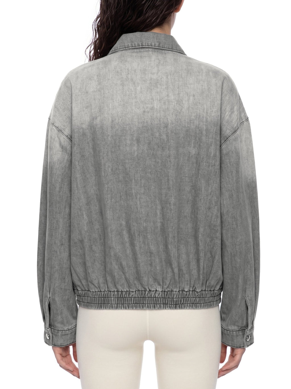 Unisex Vintage Wash Full-Zip Denim Jacket - The LW Shop