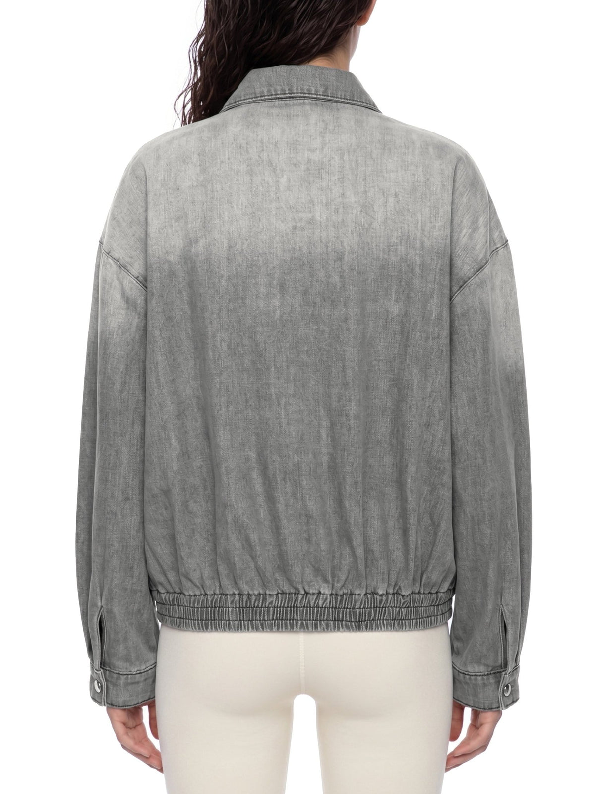 Unisex Vintage Wash Full-Zip Denim Jacket - The LW Shop