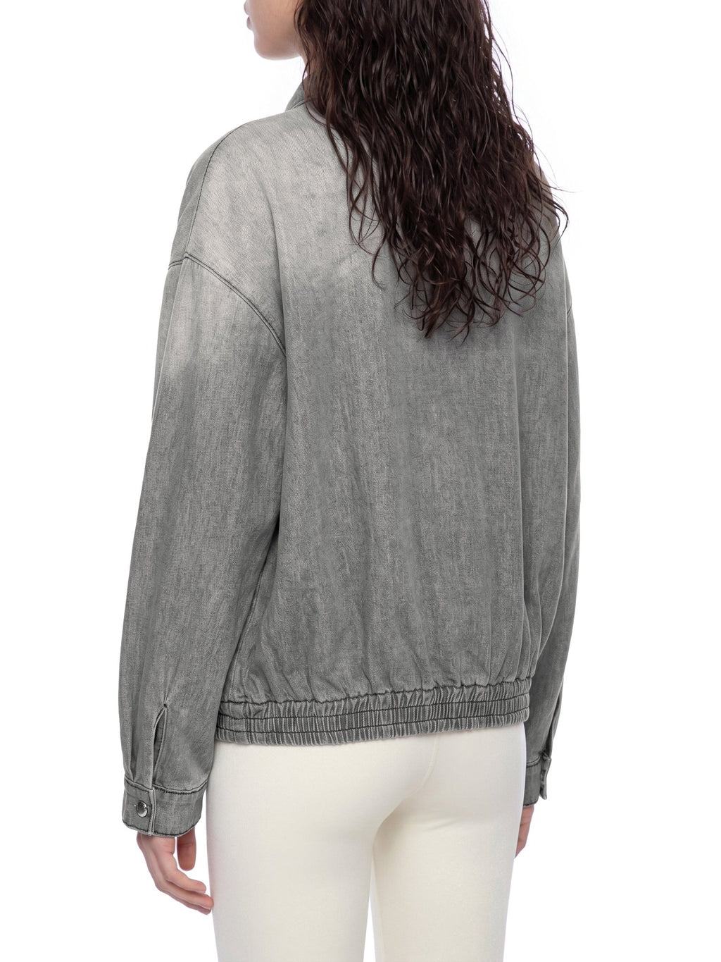 Unisex Vintage Wash Full-Zip Denim Jacket - The LW Shop