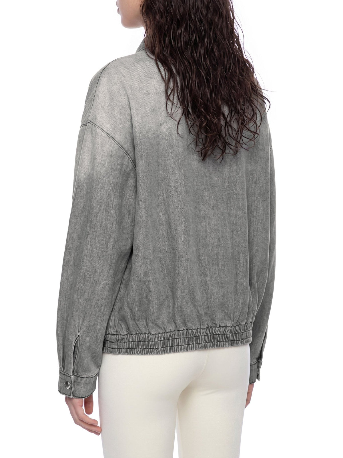 Unisex Vintage Wash Full-Zip Denim Jacket - The LW Shop