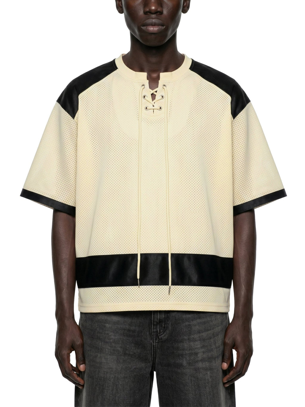 Unisex Raglan Sleeve Mesh Boxy T-Shirt - The LW Shop