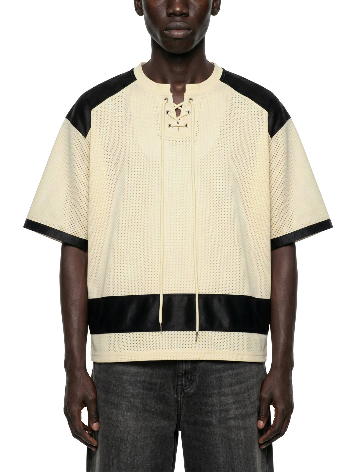 Unisex Raglan Sleeve Mesh Boxy T-Shirt - The LW Shop