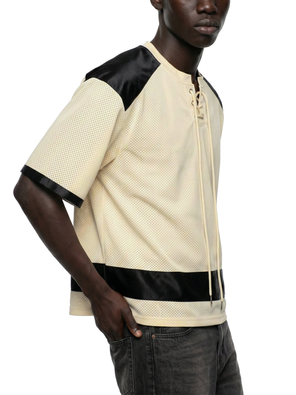Unisex Raglan Sleeve Mesh Boxy T-Shirt - The LW Shop