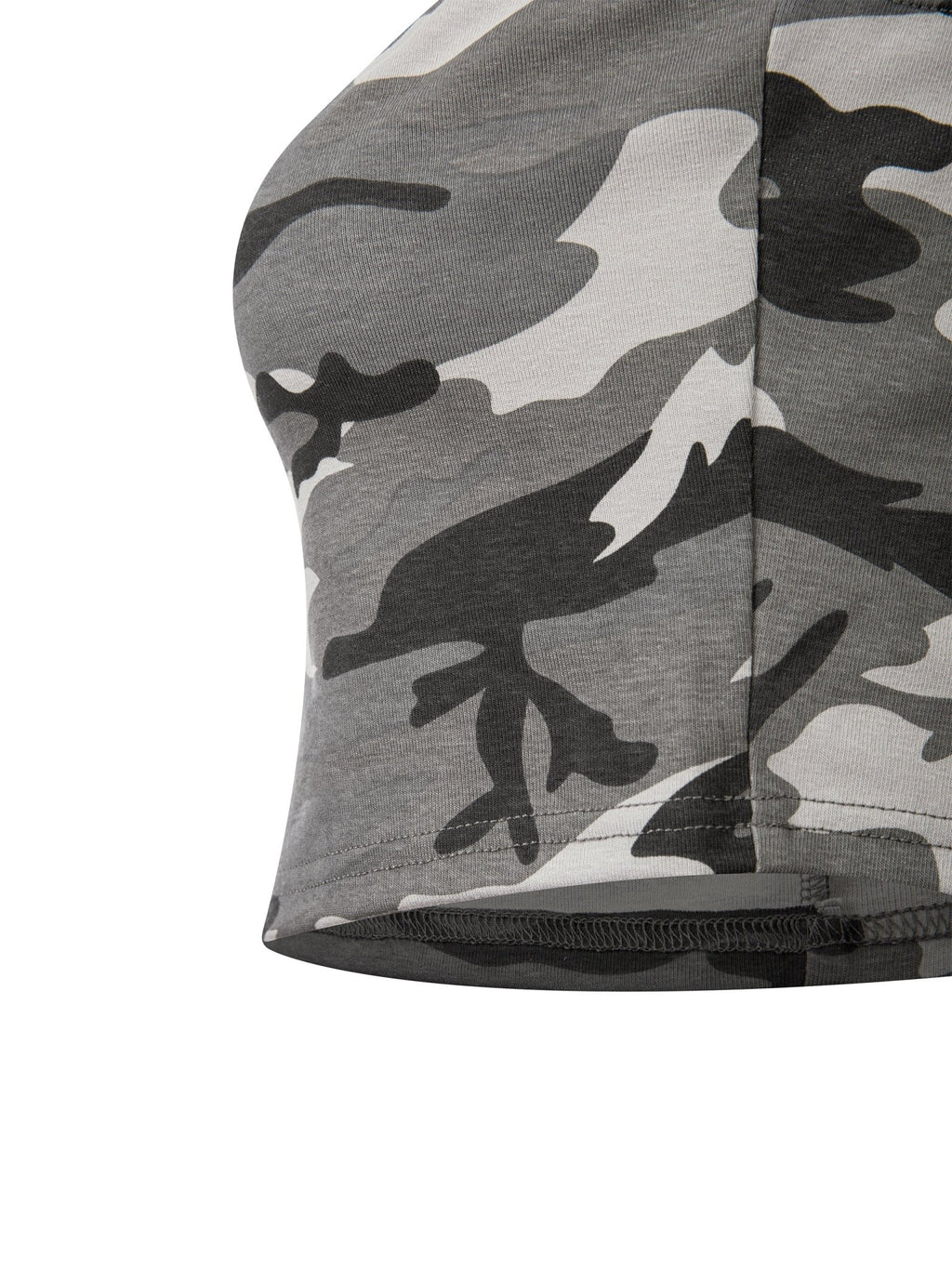 Women’s Camo Cropped Tube Top - The LW Shop