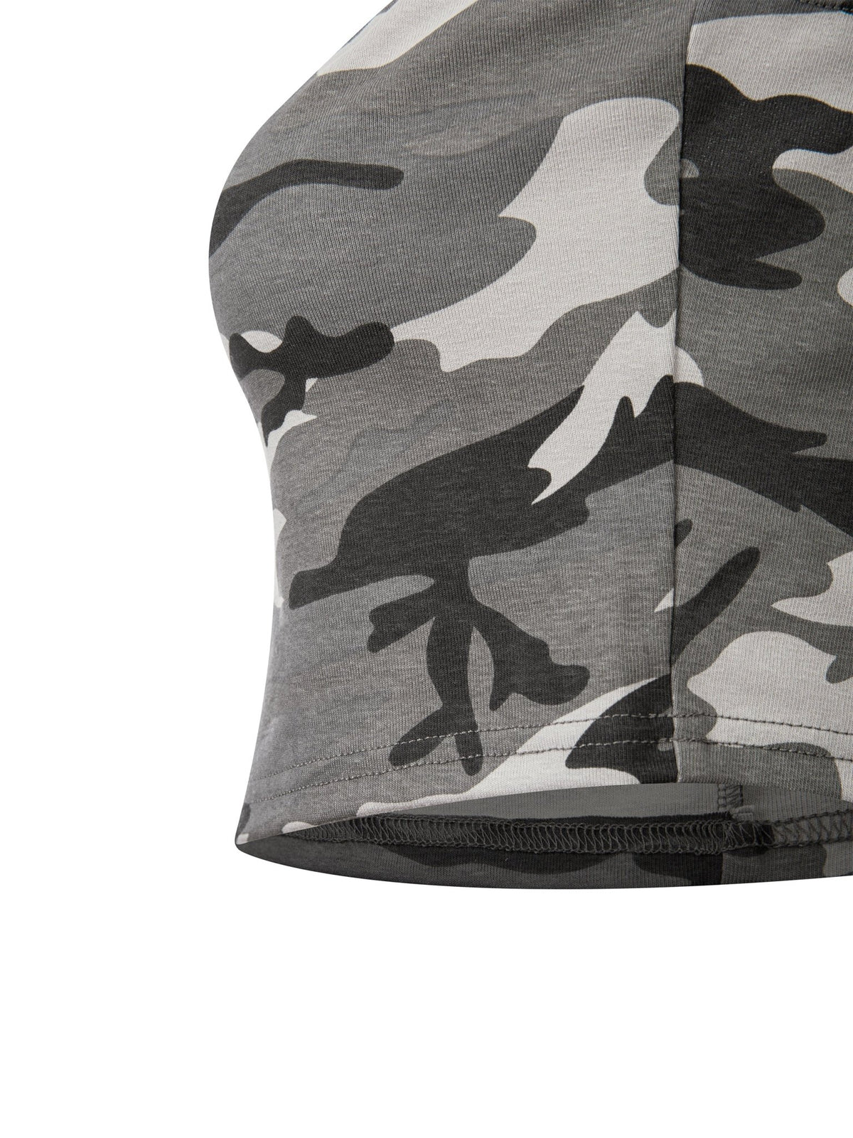 Women’s Camo Cropped Tube Top - The LW Shop