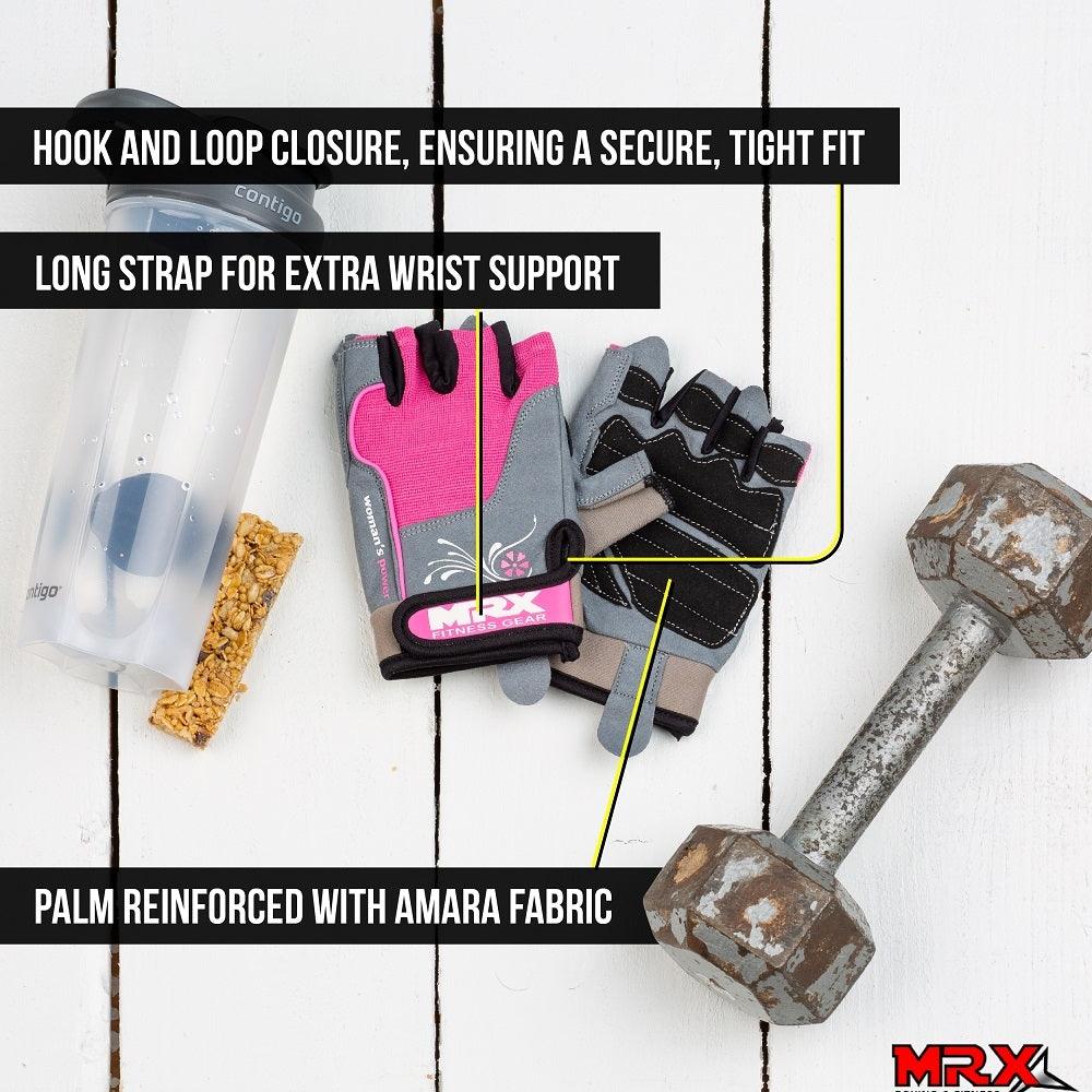 MRX Women's Weight Lifting Gloves for Gym Training and Workouts - Durable, Comfortable Grip - The LW Shop