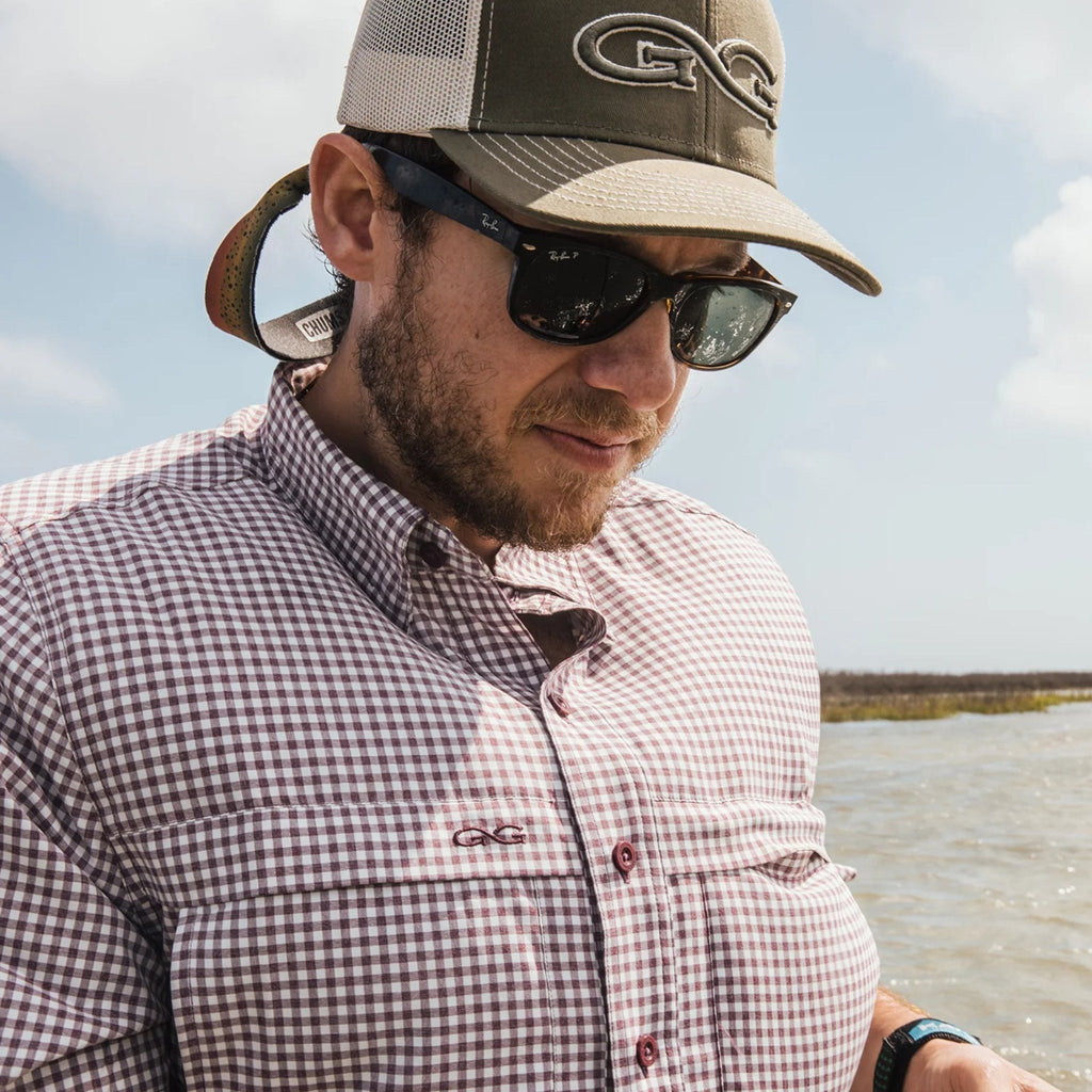 Maroon TekCheck Shirt - The LW Shop