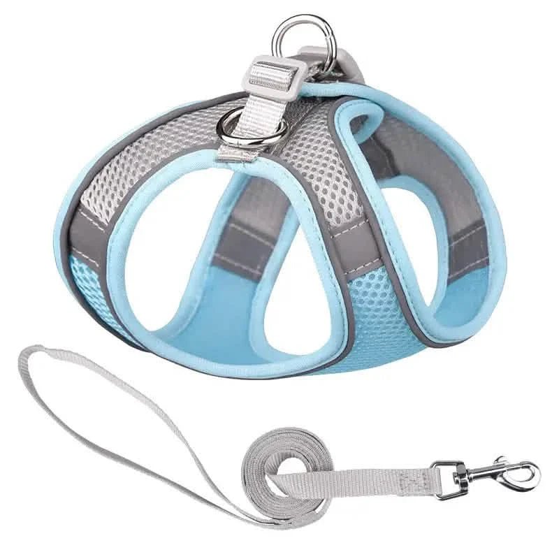 Reflective Dogs Harness with Leash Adjustable Harness Vest Breathable Collars - The LW Shop