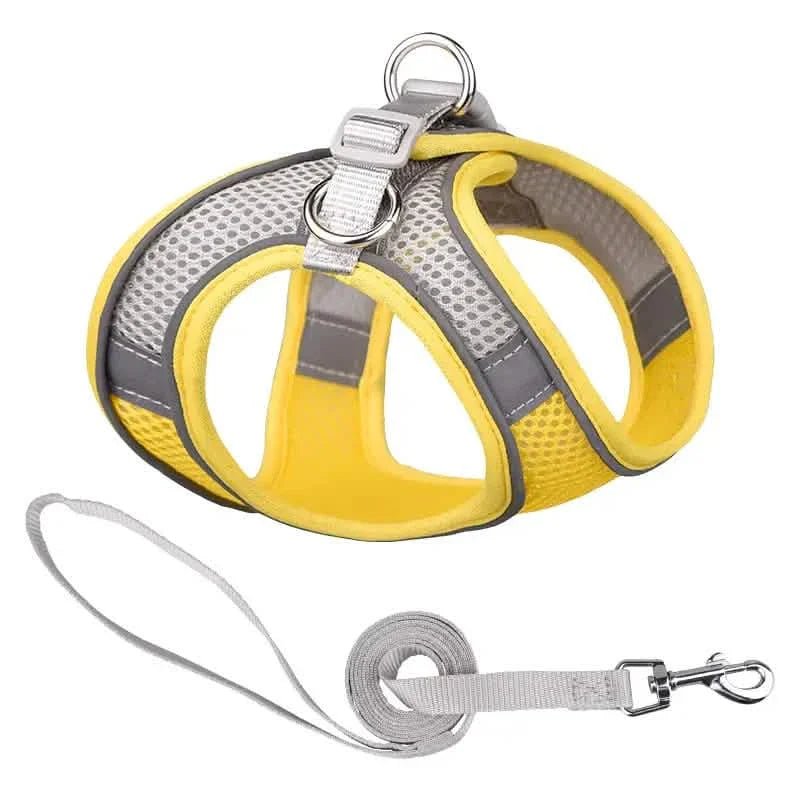 Reflective Dogs Harness with Leash Adjustable Harness Vest Breathable Collars - The LW Shop