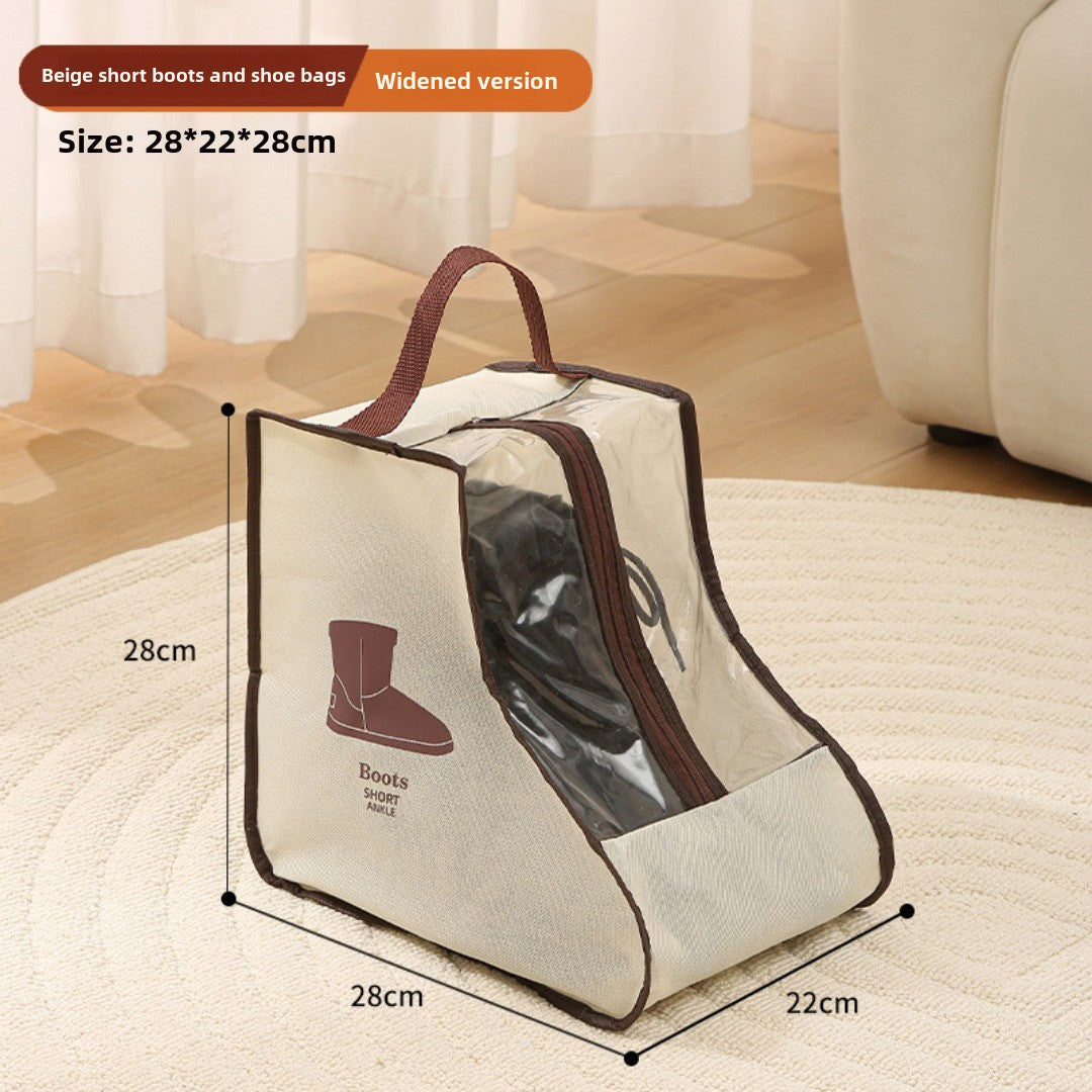 bolsa para guardar zapatos, bolso transparente multiusos para zapatos, bolsa para zapatos a prueba de polvo y humedad, bolsa protectora para botas largas y cortas.