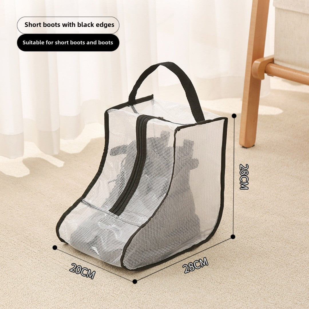 bolsa para guardar zapatos, bolso transparente multiusos para zapatos, bolsa para zapatos a prueba de polvo y humedad, bolsa protectora para botas largas y cortas.