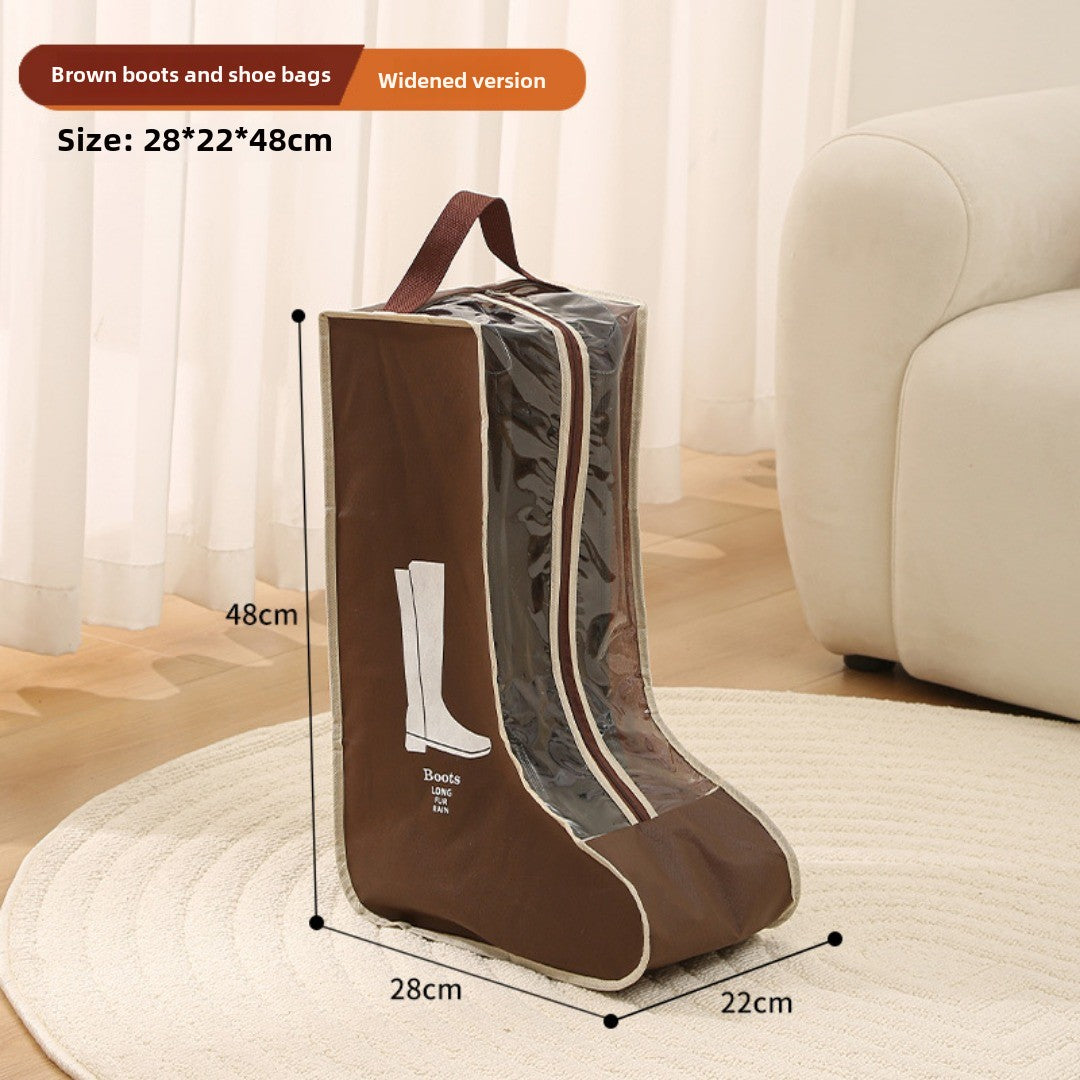 bolsa para guardar zapatos, bolso transparente multiusos para zapatos, bolsa para zapatos a prueba de polvo y humedad, bolsa protectora para botas largas y cortas.