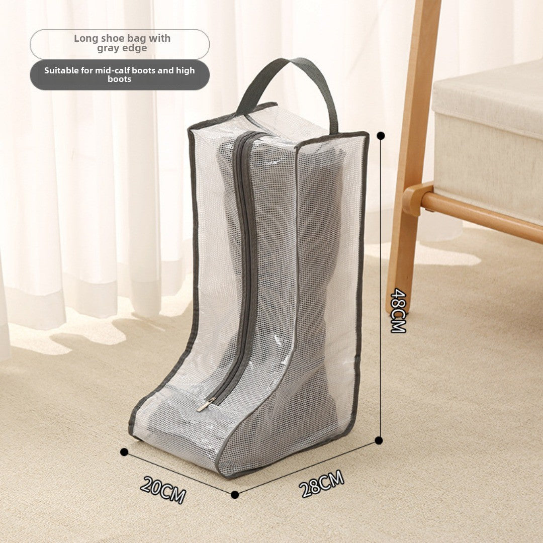 bolsa para guardar zapatos, bolso transparente multiusos para zapatos, bolsa para zapatos a prueba de polvo y humedad, bolsa protectora para botas largas y cortas.