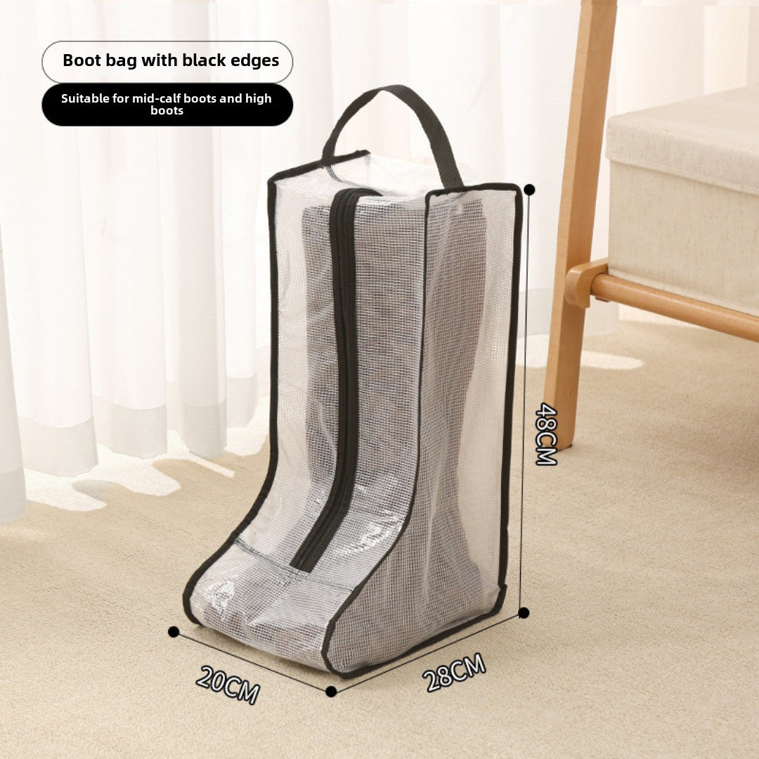 bolsa para guardar zapatos, bolso transparente multiusos para zapatos, bolsa para zapatos a prueba de polvo y humedad, bolsa protectora para botas largas y cortas.
