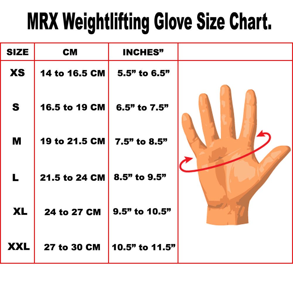 MRX Weightlifting Gloves Long Strap 2624-Blu-S - The LW Shop