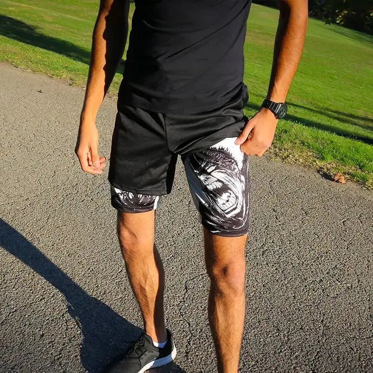 Men's Oversized Graphic Gym Shorts – Track Shorts - The LW Shop